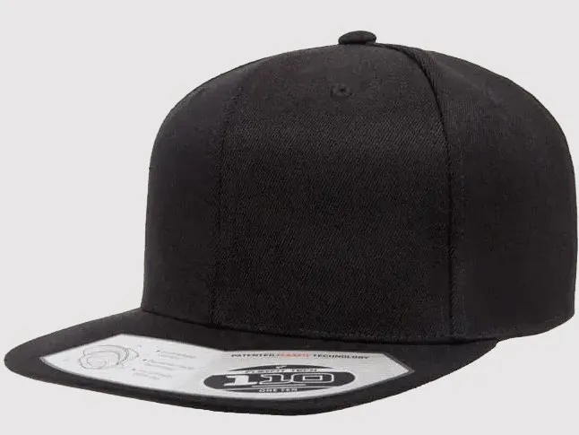 Flexfit Tech 110, Negro visera plana
